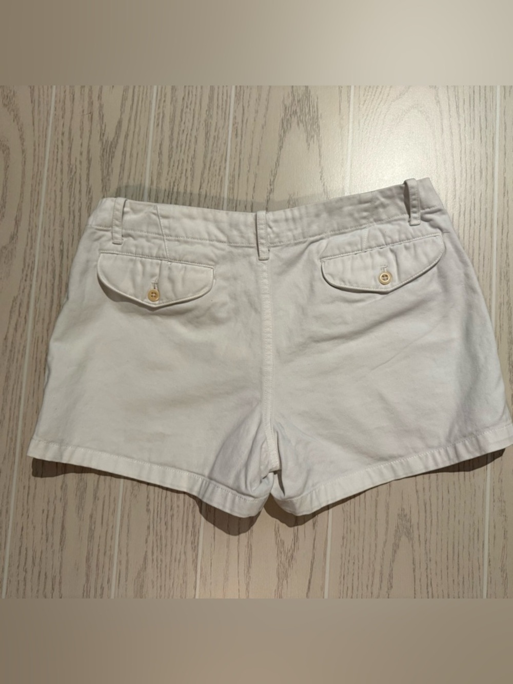 Ralph Lauren Sport White Chino Shorts Size 6 Preppy Cotton Summer Casual - Picture 8 of 9